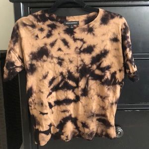 Banana Republic brown tie dye sweater size Small